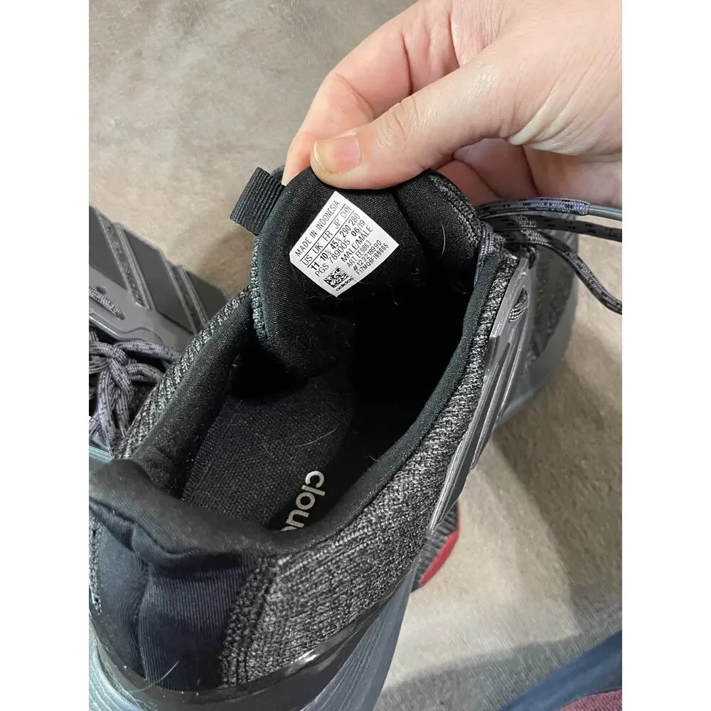 Adidas Cloudfoam Comfort Men Sneakers Size 11 Grey Black Causal Athletic Walking - Picture 3 of 7